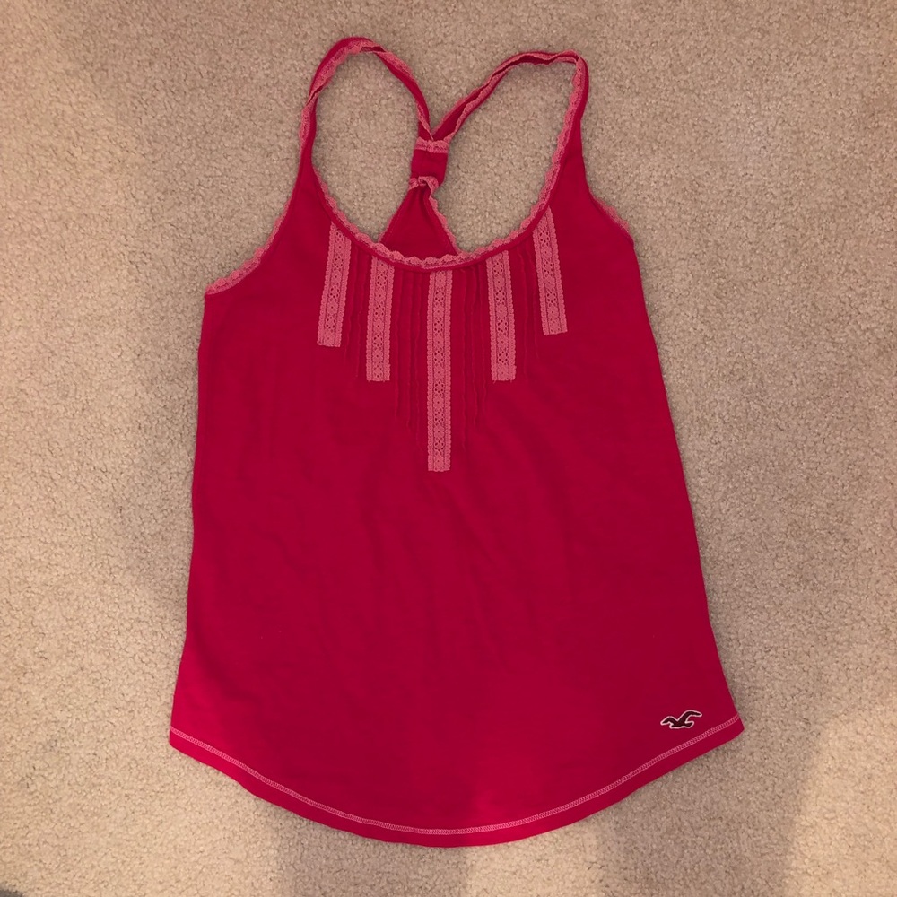 Hollister pink summer tank top
